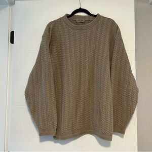 Vintage Beige Knitted Sweater